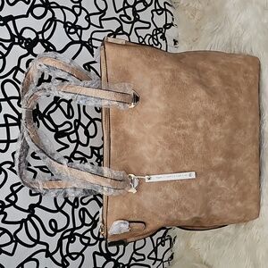 New Elegant Tan Leather Tote Bag